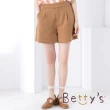 【betty’s 貝蒂思】質感厚雪紡西裝短褲(駝色)