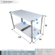 【Abis】客製商品-豪華升級版60x120CM二層圓角430不鏽鋼桌/料理桌/工作桌/工作台/流理台(2尺X4尺)