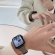 【OMG】Apple Watch Ultra/S9/8/7/6/SE T型女士真皮錶帶 iwatch替換錶帶(38/40/41/42/44/45/49mm)