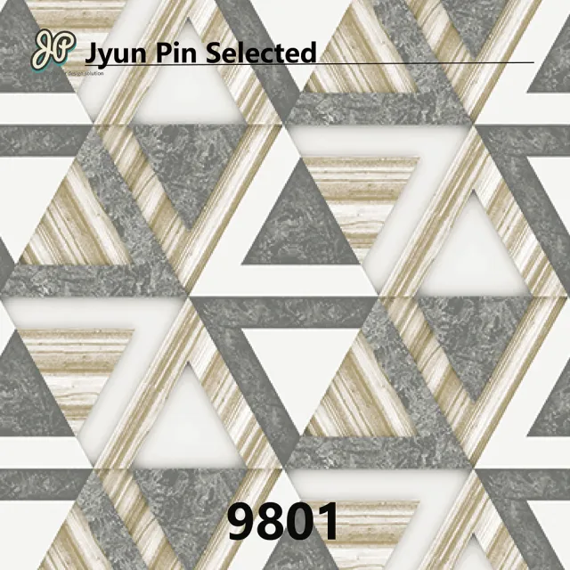 【Jyun Pin 駿品裝修】嚴選壁紙幾何圖形壁紙/6坪(連工帶料專業安裝幾何圖形壁紙)