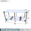 【Abis】客製商品-豪華升級版60x150CM二層圓角430不鏽鋼桌/料理桌/工作桌/工作台/流理台(2尺X5尺)