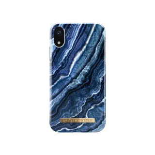 【iDeal Of Sweden】iPhone XR 6.1吋 北歐時尚瑞典流行手機殼(靛藍漩渦大理石)