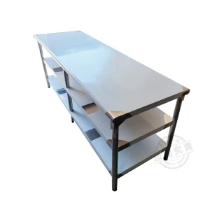 【Abis】客製商品-豪華升級版75x180CM三層圓角430不鏽鋼桌/料理桌/工作桌/工作台/流理台(2.5尺X6尺)