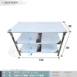 【Abis】客製商品-豪華升級版90x120CM三層圓角430不鏽鋼桌/料理桌/工作桌/工作台/流理台(3尺X4尺)