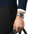【TISSOT 天梭 官方授權】GENTLEMAN系列 低敏輕巧 鈦金屬 紳士腕錶 / 40mm 母親節 禮物(T1274104404100)