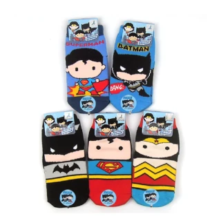 【DK 大王】DC正義聯盟 成人直板襪 3雙組(正版授權 超人/女超人/蝙蝠俠)