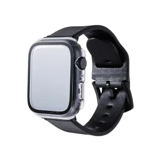 【Gramas】Apple Watch S8 / S7 41mm 2 IN 1 高透鋼化漾玻保護殼(透)