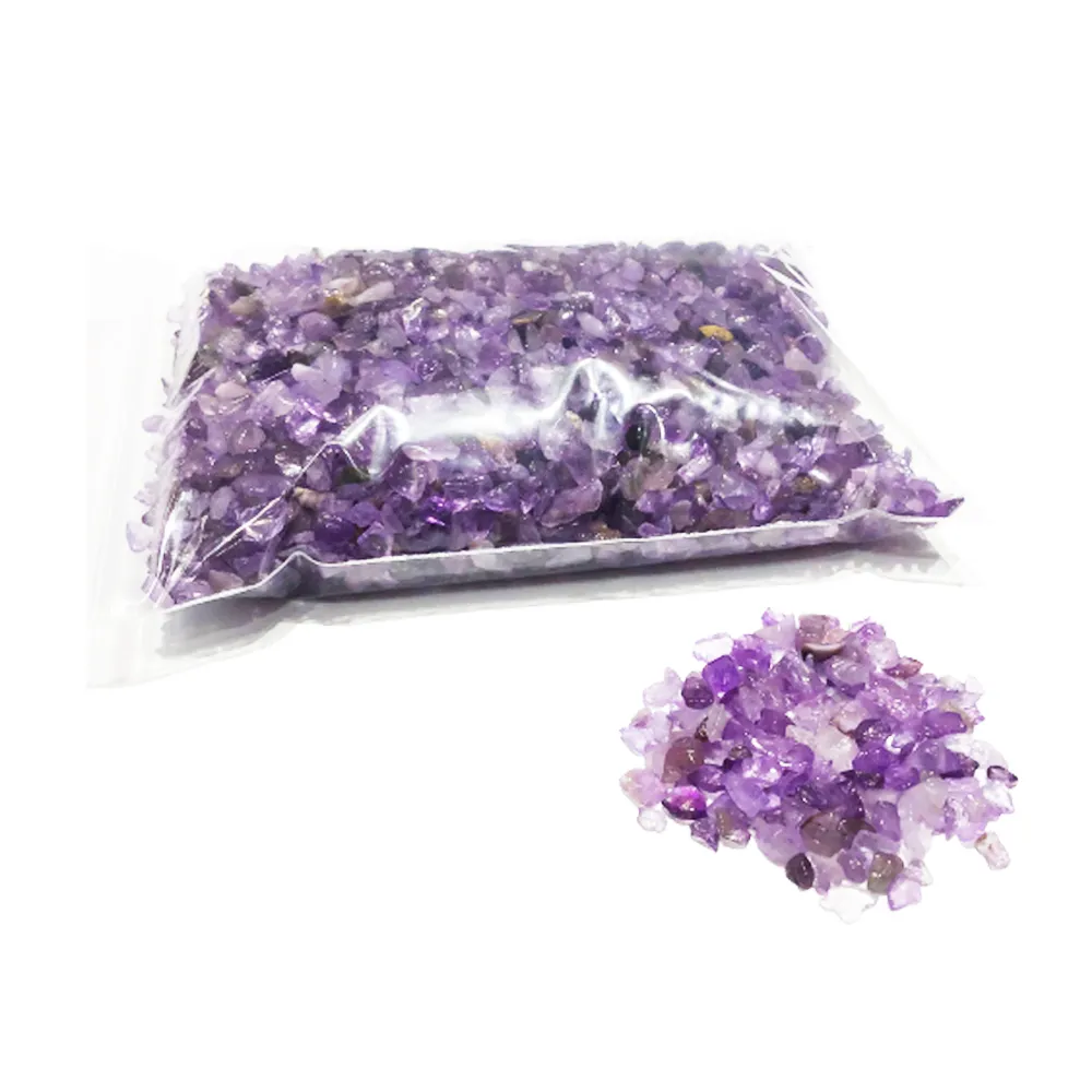 【十方佛教文物】天然紫水晶碎石200公克(平安吉祥如意)