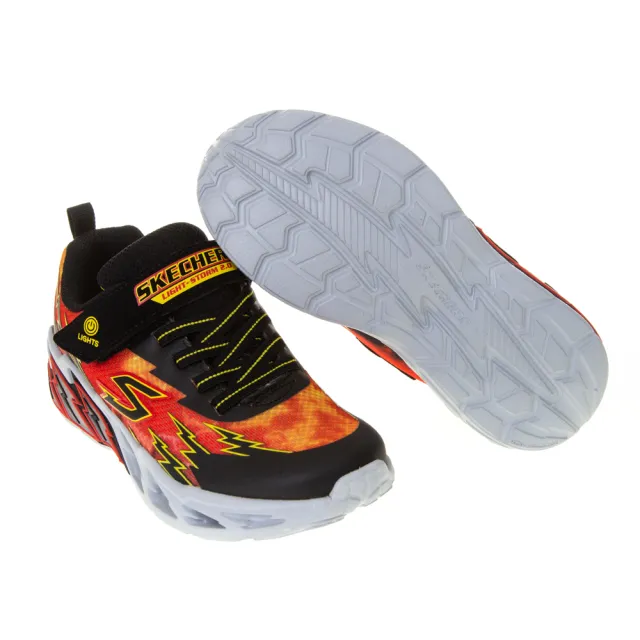 【SKECHERS】男童鞋系列 燈鞋 LIGHT STORM 2.0(400150LBKRD)