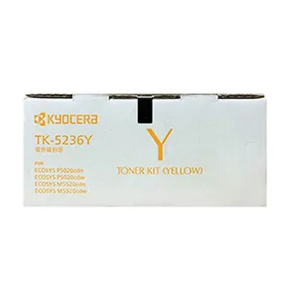 【KYOCERA 京瓷】TK-5236Y 黃色 原廠盒裝碳粉匣 TK5236 適用 P5020cdn P5020cdw M5520cdn M5520cdw