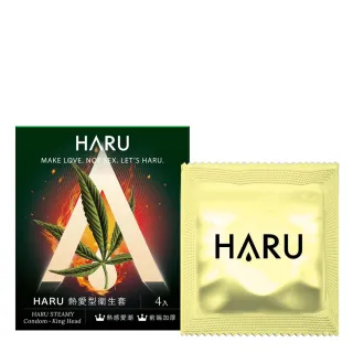 【Haru含春】STEAMY熱愛型保險套4入/盒(熱感加厚)