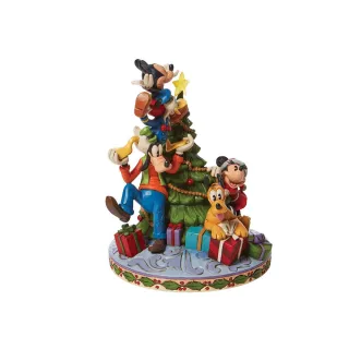 【Enesco】精品家飾 Disney 迪士尼 米奇家族聖誕樹居家擺飾