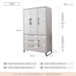 【時尚屋】[DU10]莉塔4x7尺開門衣櫃DU10-057(兩色可選 免運費 免組裝 衣櫃)