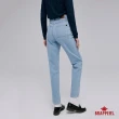 【BRAPPERS】女款 Boy friend系列-中高腰全棉直筒褲(淺藍)