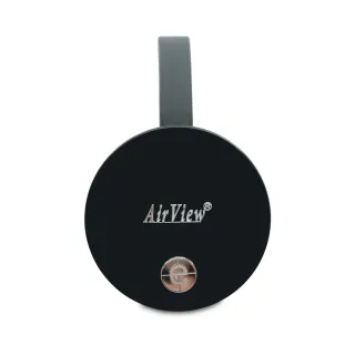 【DW 達微科技】七代AirView圓形飛盤款自動雙核無線影音鏡像器(附4大好禮)