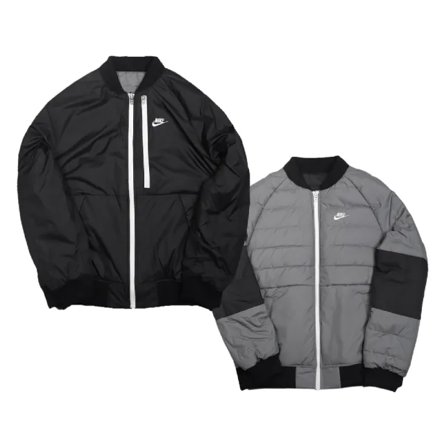 【NIKE 耐吉】外套 Therma-FIT Legacy Jkt 男款 NSW 抗撕裂 拒水表層 口袋 黑 白(DD6850-010)