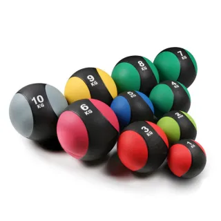 【NutroOne】專業健身藥球- 4公斤(實心橡膠/雙色外觀 /適合全身性訓練)