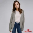 【BRAPPERS】女款 落肩開襟針織外套(灰綠)
