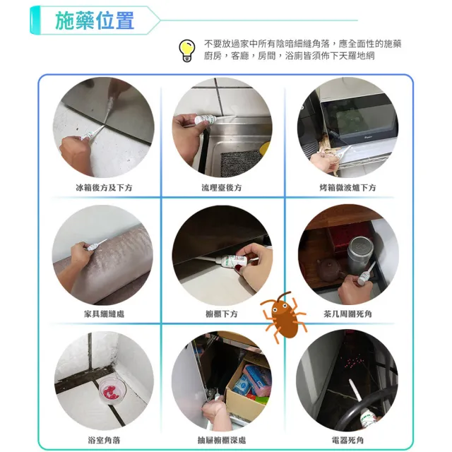 【房裡無蟑】好神奇 殺蟑魔粒 蟑螂藥(家庭精裝組 8克 x 6入 / 2組)