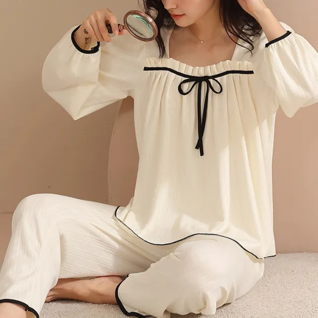 【Amhome】英式公主風ins家居服2件式套裝#111464現貨+預購(2色)