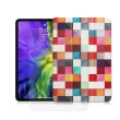 【VXTRA】2020 iPad Pro 11吋 文創彩繪 隱形磁力皮套+9H鋼化玻璃貼(合購價)