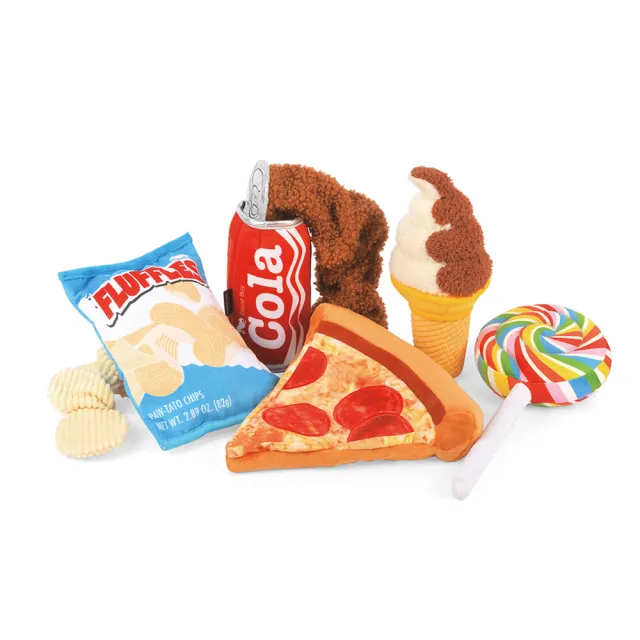【P.L.A.Y.】零食特攻隊 絨毛洋芋片 狗玩具 發聲 寵物玩具