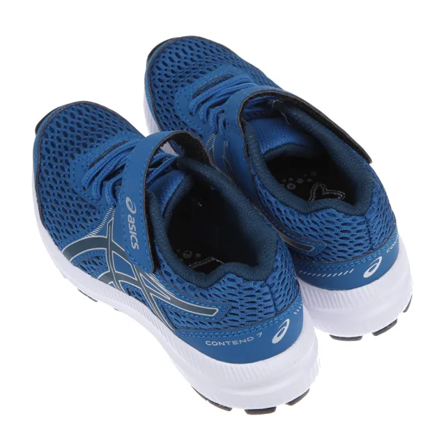 【布布童鞋】Asics亞瑟士CONTEND深藍色兒童慢跑運動鞋(J2I194B)