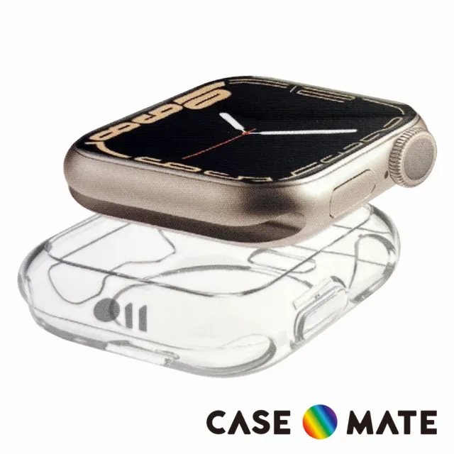 【CASE-MATE】Apple Watch 7 45mm 專用透明防摔殼