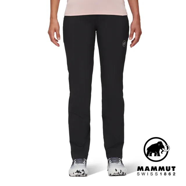 【Mammut 長毛象官方直營】Runbold Pants W 耐磨彈性機能長褲 黑色 女款 #1022-01680