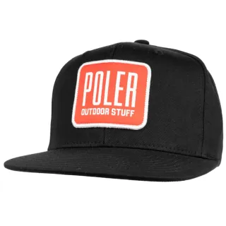 【POLER STUFF】HYPE PATCH HAT 休閒帽 棒球帽(黑色)