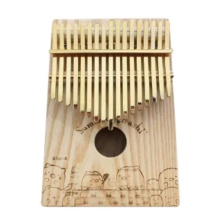 【角落小夥伴】卡林巴琴 拇指琴 箱式雷雕款 金色鋼片(卡林巴琴 療癒 拇指琴 Sumikko Gurashi)