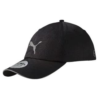 【PUMA】棒球帽 Sapca Running Cap 男女款 遮陽 運動休閒 老帽 穿搭 黑 銀(052911-01)