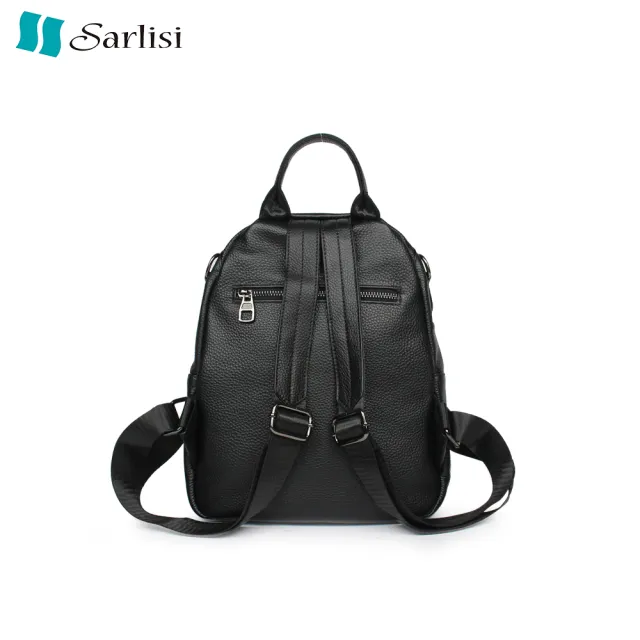 【Sarlisi】雙11 真皮包包 雙肩包女新款時尚大容量後背包旅行休閒百搭軟牛皮女士背包