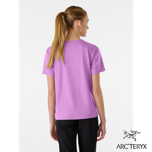 【Arcteryx 始祖鳥官方直營】女 LOGO 短袖 休閒 Tee(梅爾紫)