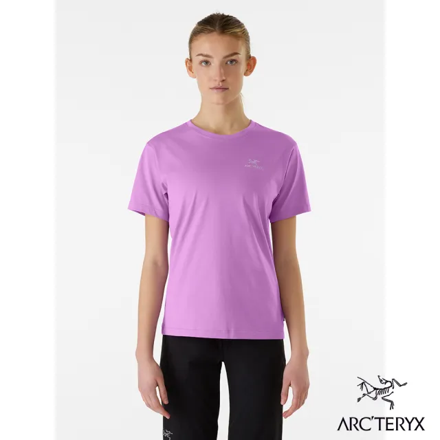 【Arcteryx 始祖鳥官方直營】女 LOGO 短袖 休閒 Tee(梅爾紫)