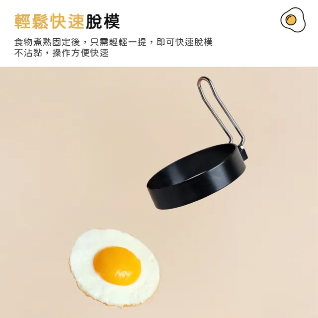 【小茉廚房】圓形煎蛋模具 煎蛋器(直徑7.5cm)