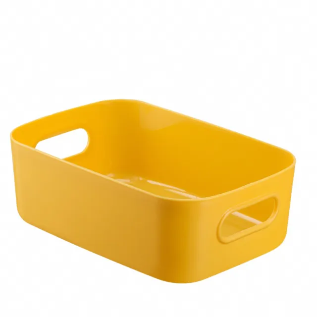 【WE CHAMP】莫蘭迪色可提式收納盒-小-2入(收納籃 收納箱 無印收納盒 小物收納)