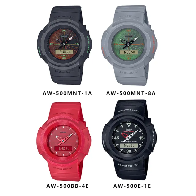 【CASIO 卡西歐】G-SHOCK經典復刻圓形系列(AW-500系列四款可選)