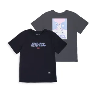 【5th STREET】中性防疫戰士印花短袖T恤-黑色