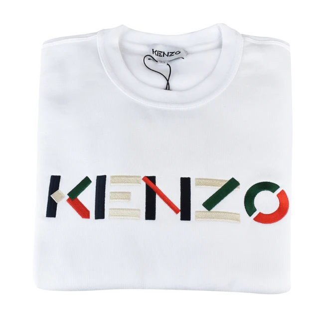 KENZO 經典大刺繡虎頭LOGO厚尼龍手提旅用包後背包(藍