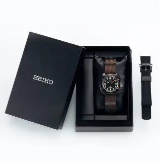 【SEIKO 精工】Prospex 限量 黑潮系列 1970年潛水機械錶 套錶 現代詮釋版 好禮2選1(SPB257J1/6R35-01W0B)