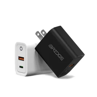 【iBRIDGE】30W USB-C/USB-A 雙孔PD快速充電器(IBC009)