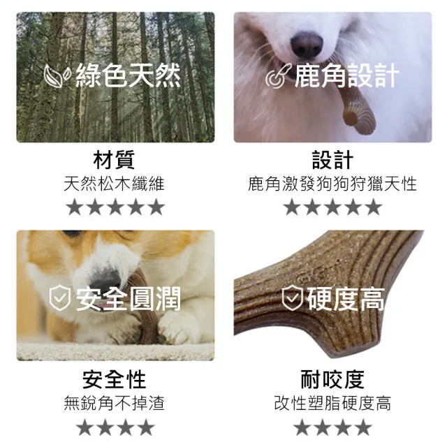 【AFAMIC 艾法】超耐咬寵物磨牙訓練安全無毒咬咬玩具潔牙棒(原廠正貨 潔牙骨 狗零食 寵物玩具)