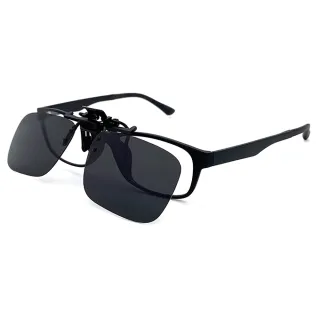 【SUNS】近視專用 MIT偏光 黑灰色 夾片 Polaroid太陽眼鏡/墨鏡 抗UV400(小板無框/防爆鏡片/防眩光)