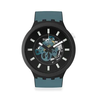 【SWATCH】BIG BOLD系列手錶 BIOCERAMICNIGHT TRIP夜遊 男錶 女錶 瑞士錶 錶(47mm)