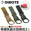 【DIBOTE 迪伯特】軍規MOLLE系統水壺掛扣(2入組-顏色隨機)