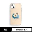 【P-size x 日日無】iPhone 13 手機殼 i13 6.1吋 聯名防摔氣墊空壓保護殼-微暖日常系列(懶洋洋)