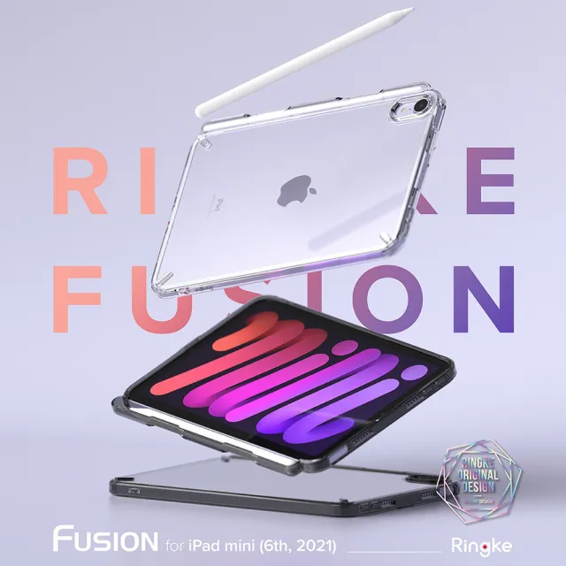 【Ringke】Apple iPad mini 6 2021 8.3吋 [Fusion] 透明背蓋防撞保護殼(Rearth 保護殼)