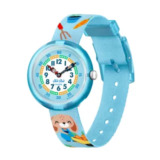 【Flik Flak】兒童錶CARROT PARTY 菲力菲菲錶 手錶 瑞士錶 錶(31.85mm)