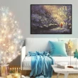【菠蘿選畫所】聖誕老人 • 星光熠熠-50x70cm(冬天/臥房掛畫/交換禮物/複製畫/民宿/北歐/空間/聖誕節掛畫)
